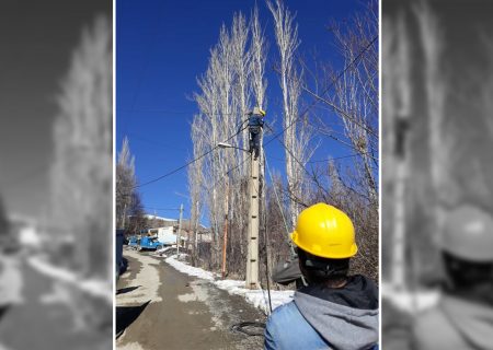 بهینه سازی ۷۰۰ متر شبکه سیمی فشار ضعیف روستای کوشکک بخش آسارا