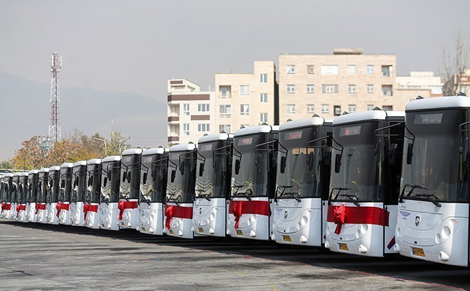 ورود ۵۰ دستگاه اتوبوس نو به ناوگان حمل و نقل عمومی در کرج