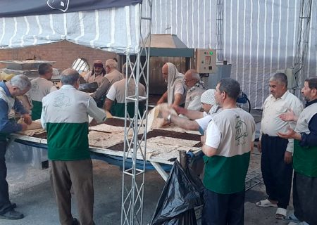 موکب امام رضا (ع) استان البرز در مرز مهران پذیرای زائران اربعین است