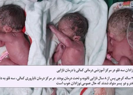 درمان موفق ناباروری/ مادر البرز صاحب سه قلو شد