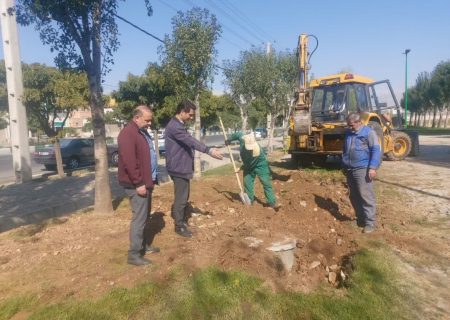 استفاده از آب خام و پساب برای آبیاری فضای سبز شهر هشتگرد