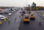 بخشی از روکش آسفالت محور آزادراه کرج_قزوین به بهره برداری رسید