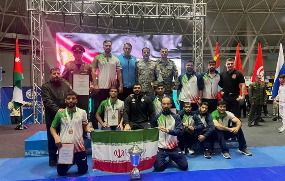 درخشش تیم ملی کشتی پایوران نیروهای مسلح ایران در جام وزارت دفاع روسیه