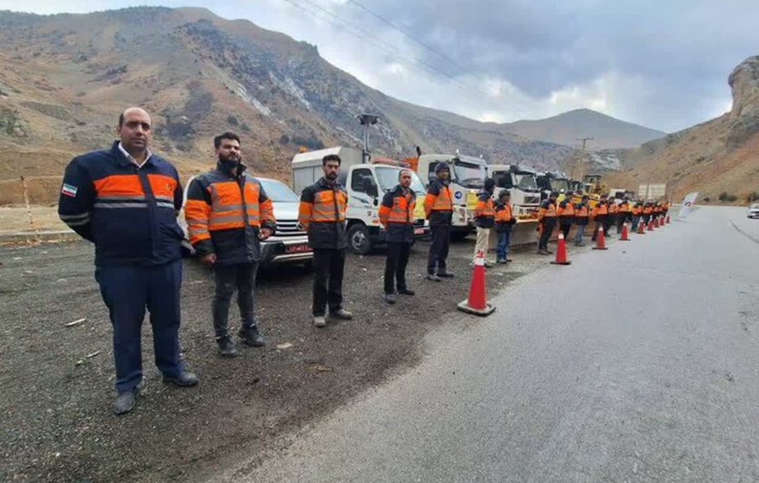 آمادهباش راهداران البرزی در پی هشدار نارنجی هواشناسی