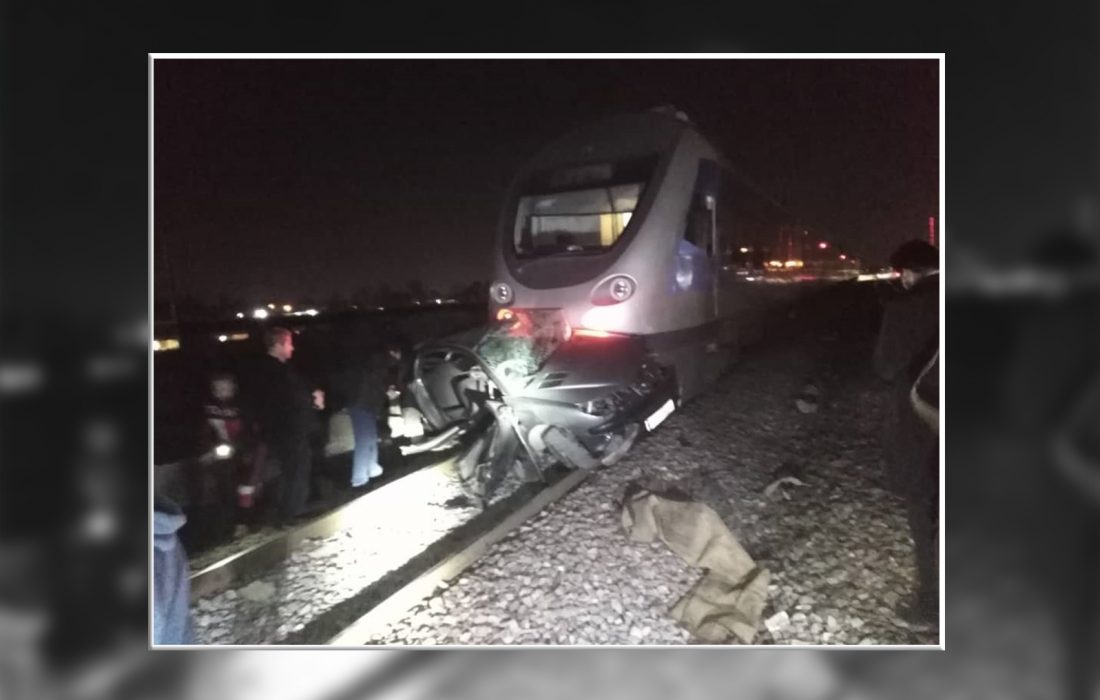 بی توجهی به اخطار سوزنبان حادثه ساز شد/برخورد مرگبار قطار مسافربری با خودرو در کرج