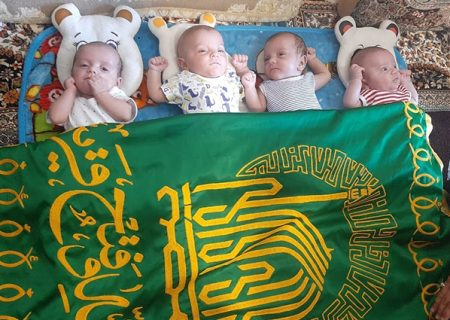 پدر چهارقلوهای البرزی، گره گشایی از مشکلاتش را به پرچم رضوی گره زد