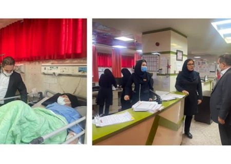 بازدید سرزده رئیس دانشگاه علوم پزشکی البرز از بیمارستان امام علی (ع) کرج