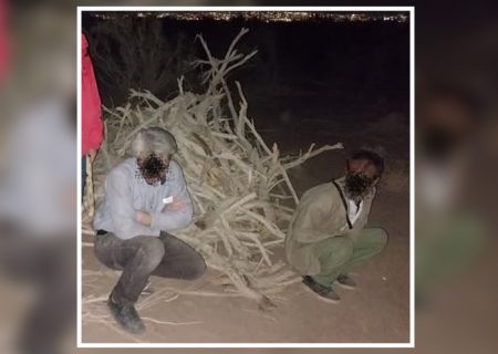 قاچاقچیان کهنه کار چوب در اشتهارد دستگیر شدند