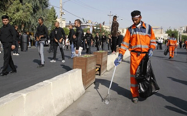 پویش فرهنگی پاکبان محرم در کرج اجرا شد